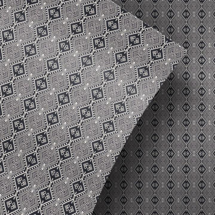 Produktbild Trenddeko Strickmuster Schwarz (100 x 150 cm)