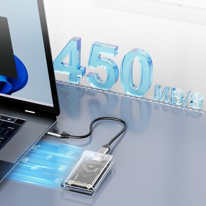 Actual product image Orico Other Computer Accessory TC10-MS MSATA USB-C 3.2 5Gb/s Disk Cartridge - Transparent (mSATA)