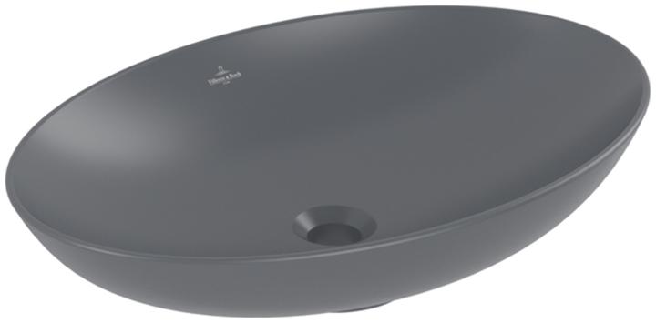 Villeroy & Boch V&B Lavabo da appoggio LOOP & FRIENDS con cassetta 620x420mm grafite C+ (420 mm, 620 mm)