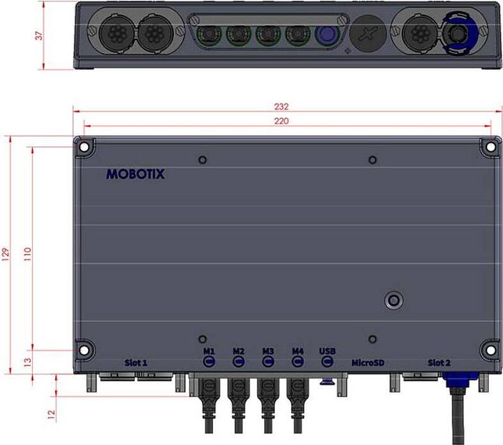 Produktbild Mobotix MX-S74A - Kameramodul - Innenbereich, Aussenbereich (3840 x 2160 Pixels)