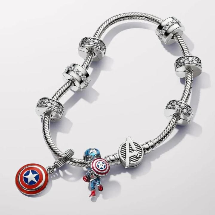 Produktbild Pandora Captain America (Silber 925, Emaille)