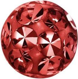 Image du produit Bijouteria Embout de piercing (Cristallin, Acier inoxydable, Résine époxy)