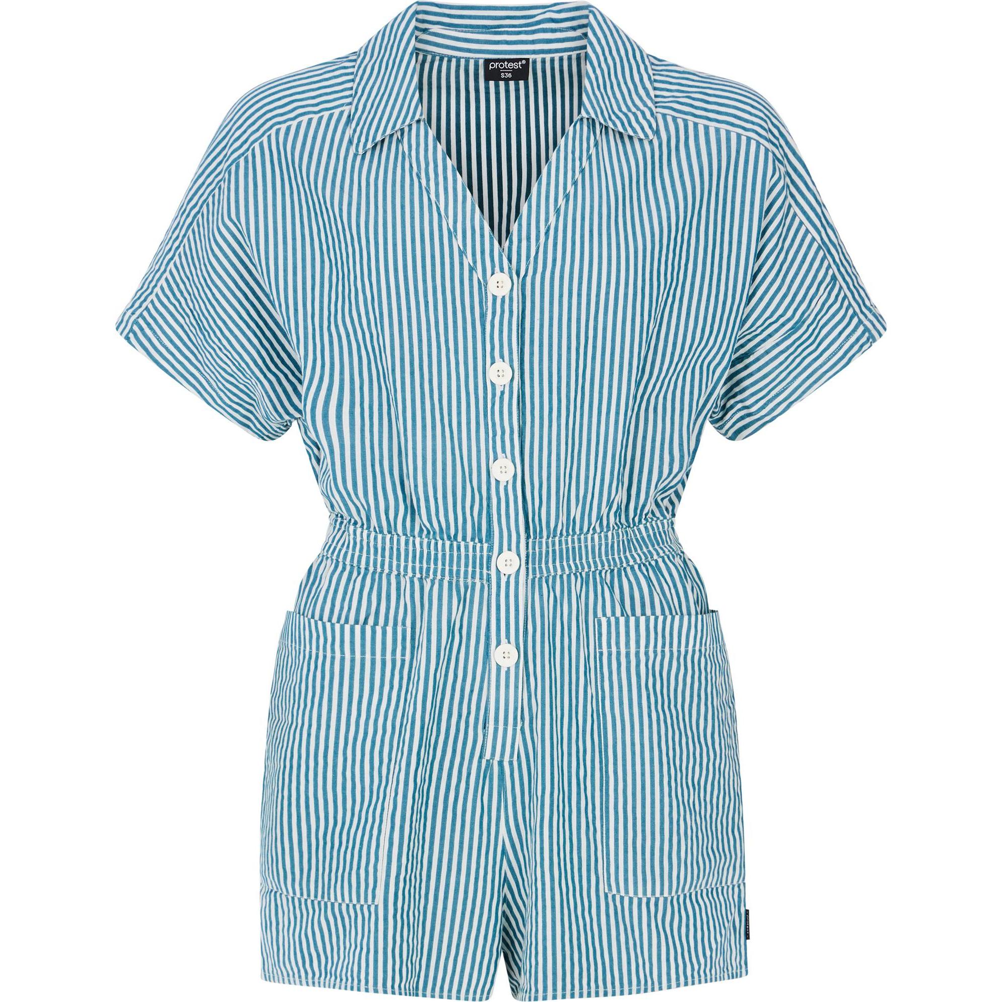 Protest, Donne, Jumpsuit, Damen Jumpsuit mit kurzen Beinen PRTAlexi blau, Blu, (L)