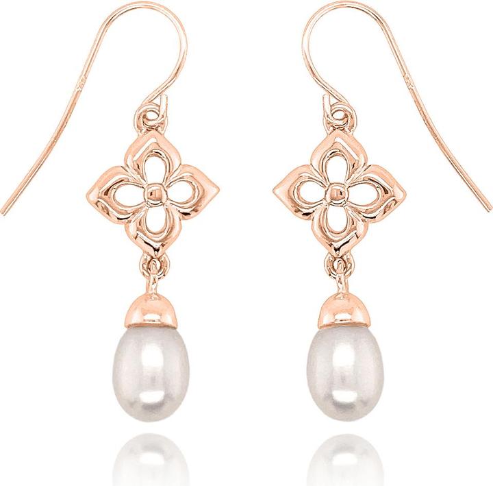 Immagine prodotto Leyda Orecchini Perle (Argento 925, placcato oro 750 / 18)
