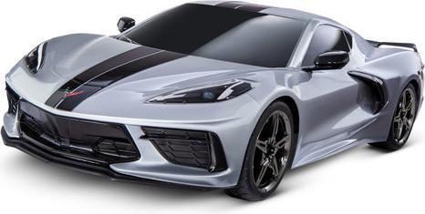 Actual product image Traxxas 4TEC 3.0 Corvette C8 silver 1:10 4WD Touring Car Brushed - ARTR (RTR Ready-to-Run)