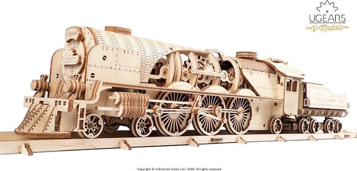 Image du produit Ugears Locomotive V-Express avec wagon