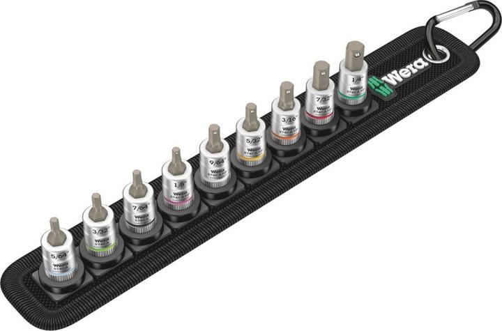 Actual product image Wera Belt A Imperial 1 Zyklop bit socket set (5/32", 7/32", 3/16")