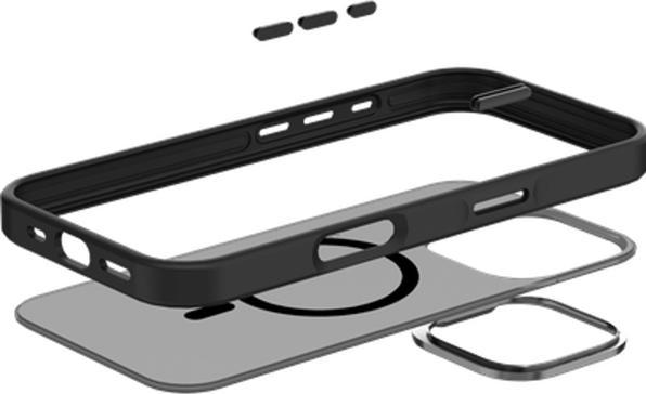 Productafbeelding Just in Case Military Grade Kunststoff Back Cover Schwarz Magnetisch Apple iPhone 16 Pro (Apple iPhone 16 Pro)