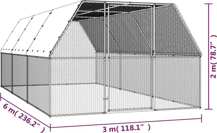Image du produit vidaXL Hühnerkäfig