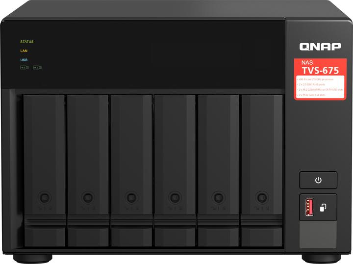 Actual product image QNAP TVS-675-8G (0 TB)