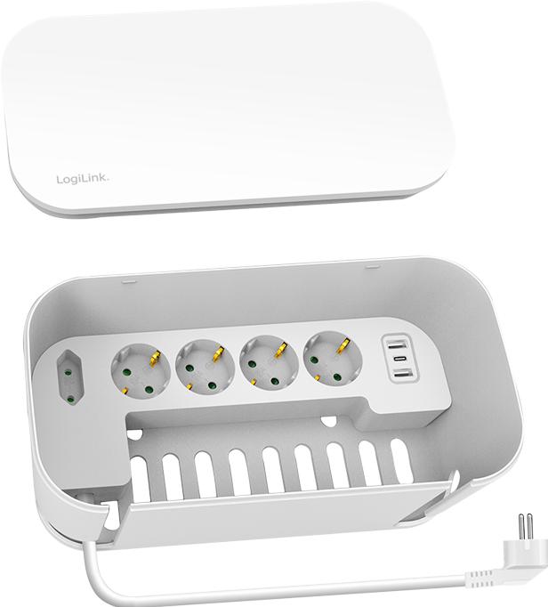 Image du produit LogiLink Kit de boîte de câbles avec multiprise
