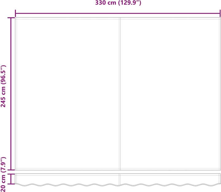 Produktbild vidaXL Einziehbare Markise (3 m)
