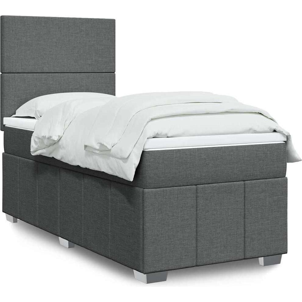VidaXL, Bett, Bo x springbett mit Matratze 80 x 200 cm Stoff (80 x 200 cm)