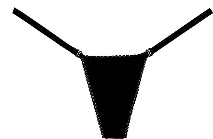 Actual product image Allure Velvet Panty - Black (One size)