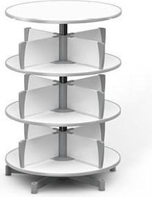 Produktbild Moll Ordnerdrehsäule Multifile 3 Etagen 72 Ordner weiss