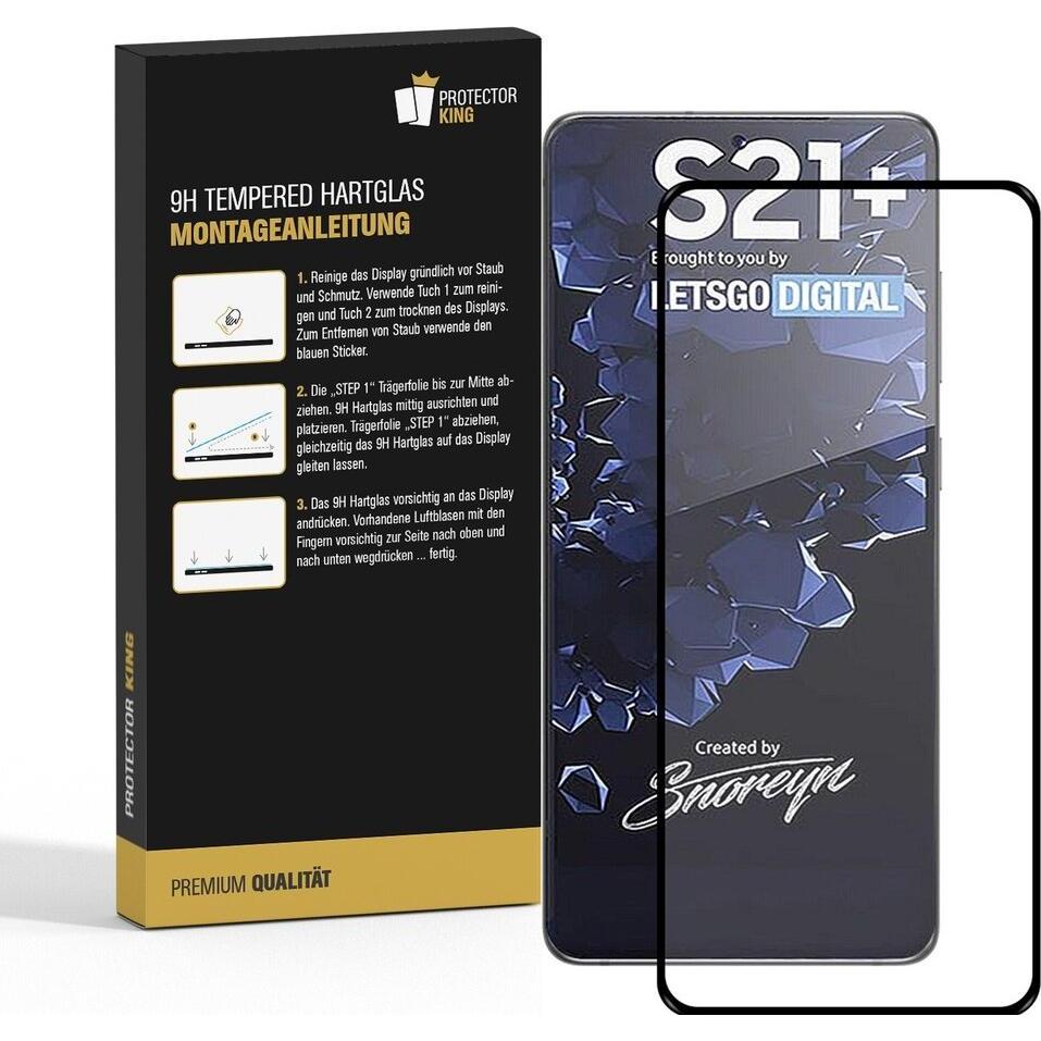 Thumbnail - Protectorking 4x echtes Tempered 9H Panzerhartglas 3D KLAR (4 Stück, Samsung Galaxy S21+), Smartphone Schutzfolie