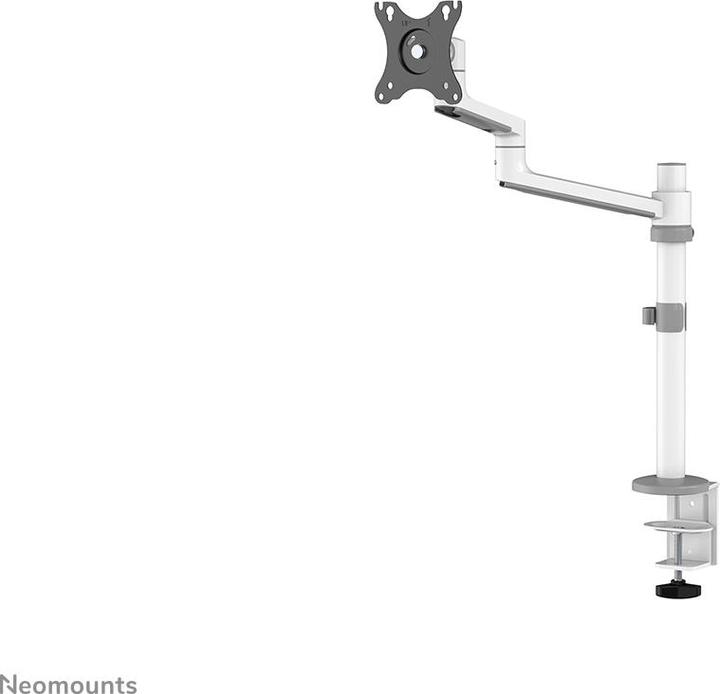 Produktbild Neomounts Tischhalterung 100x100 -8kg 17-27"/h?v/neig/schwenk/Klemme/wei? (Tisch, 27.01")