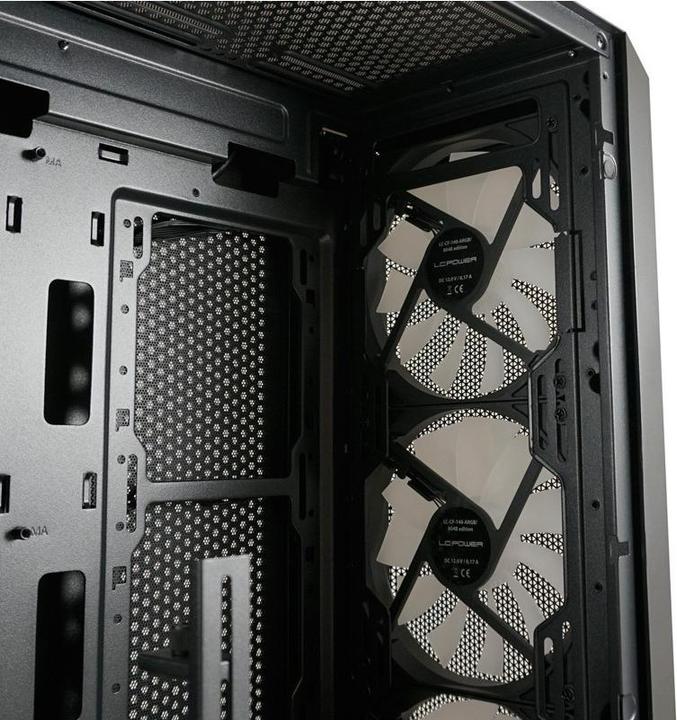 Actual product image Powercolor LC-Power Gaming 804B Obsession X RGB black retail case (ATX, mATX, Mini-ITX)