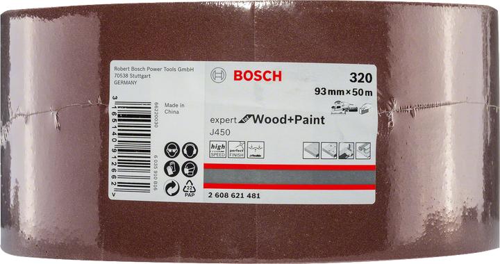 Produktbild Bosch Professional Zubehör Schleifblatt J450 Expert for Wood and Paint, 93 mm x 50 m, G320 (320)