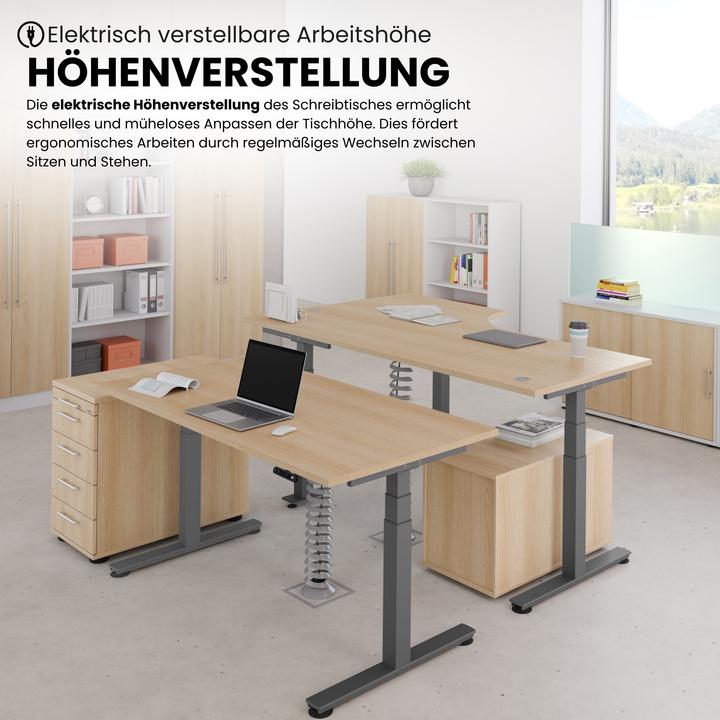 Produktbild Bümö Schreibtisch elektrisch XDSM (200 x 120 x 72 cm)