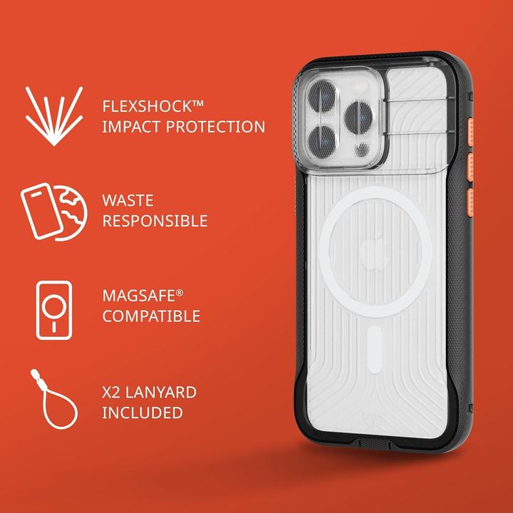 Actual product image tech21 EvoMax Case MagSafe for iP 15 Pro MaxActive Black (Apple iPhone 15 Pro Max)