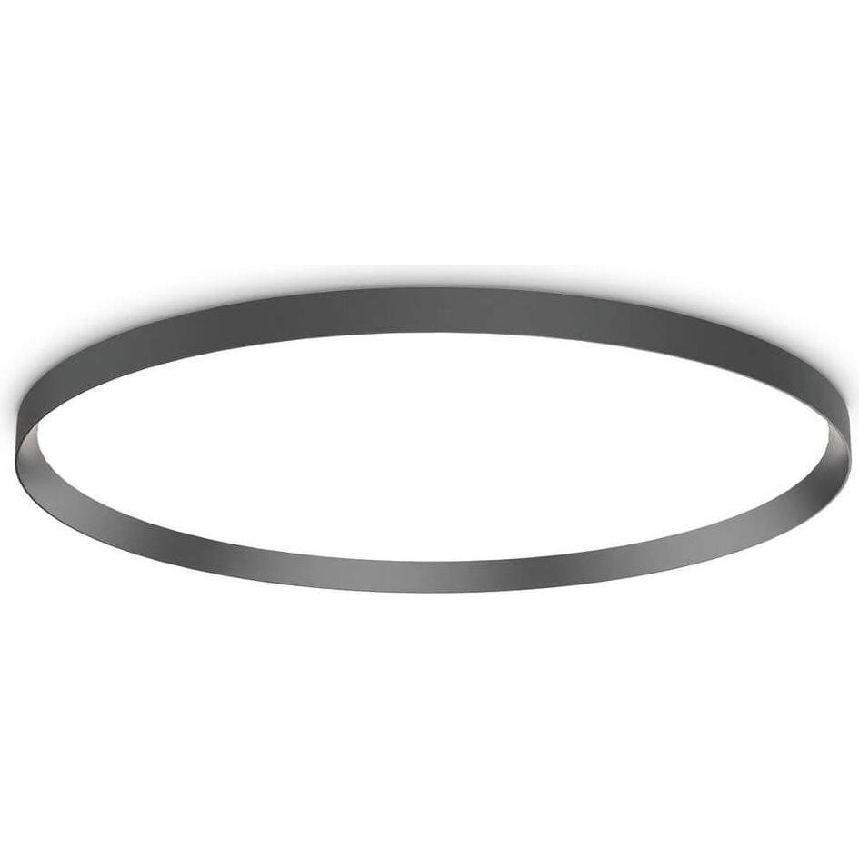 Ideal lux, Wandleuchte + Deckenleuchte, FLY LED Deckenleuchte 65W ⌀900mm Schwarz IP40 warmweiss 306629 (9400 lm)