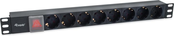 equip Power strip 1U 8-weg IEC C14 schakelaar. bw