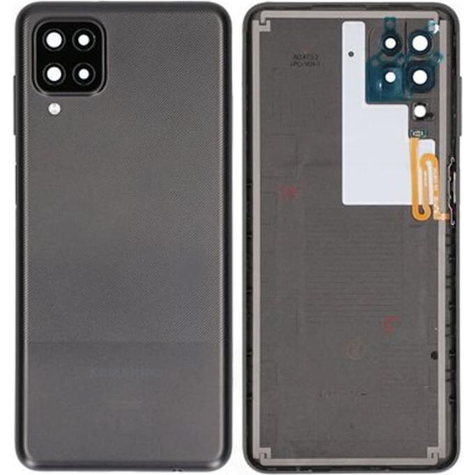 Samsung Galaxy A12 Nacho backside - Black (Samsung Galaxy A12 Nacho), Smartphone Hülle, Schwarz