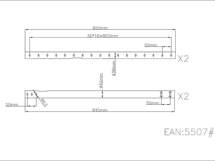 Produktbild Multibrackets 3000mm Verlängerungsrohr (Verlängerungsrohr)