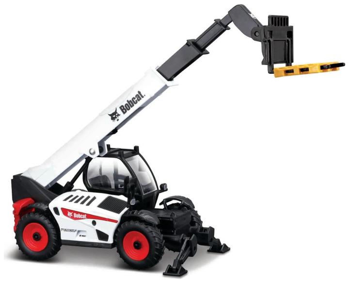 Actual product image Bburago 1:48 Bobcat T40.180SLP telescopic handler with pallet forks, 18-32087