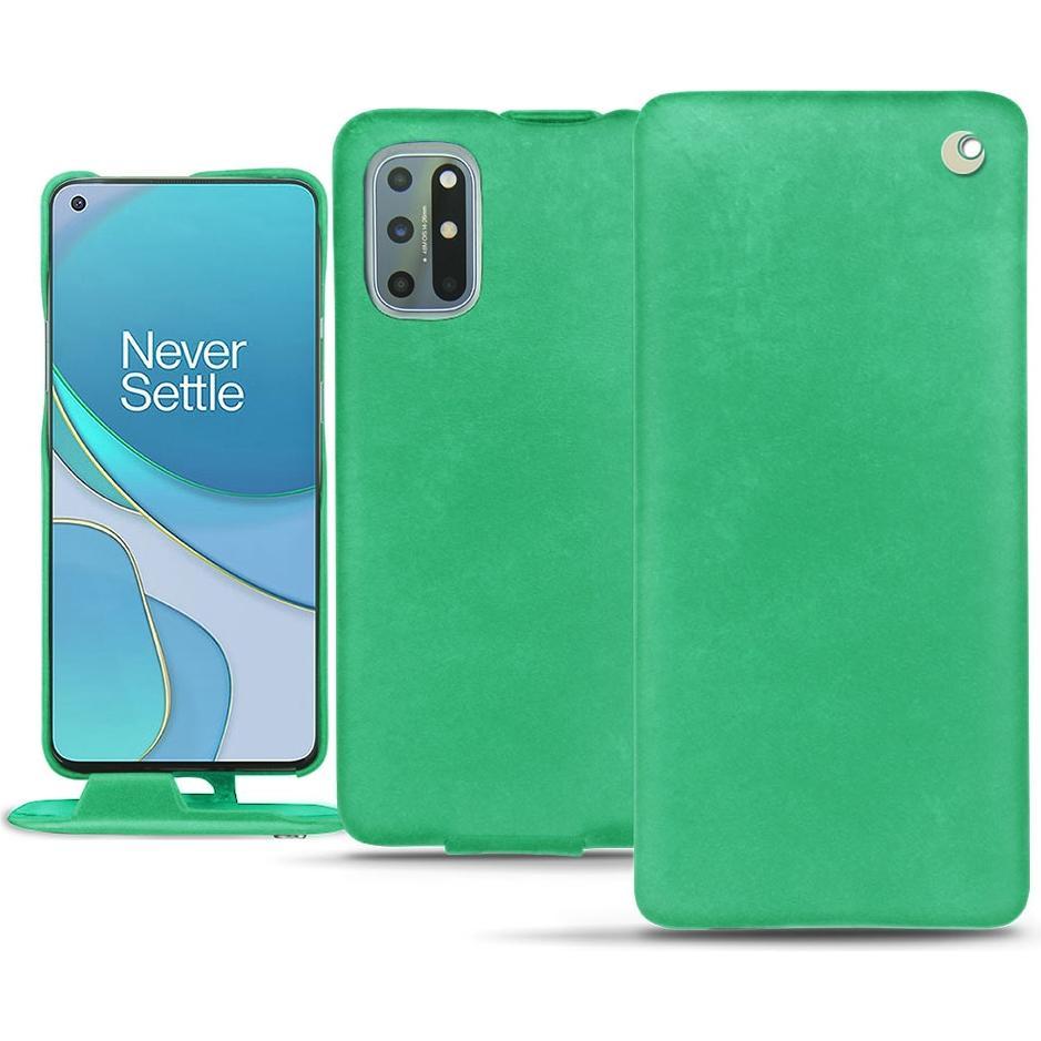 Noreve Lederschutzhülle vertikal (OnePlus 8T), Smartphone Hülle, Grün