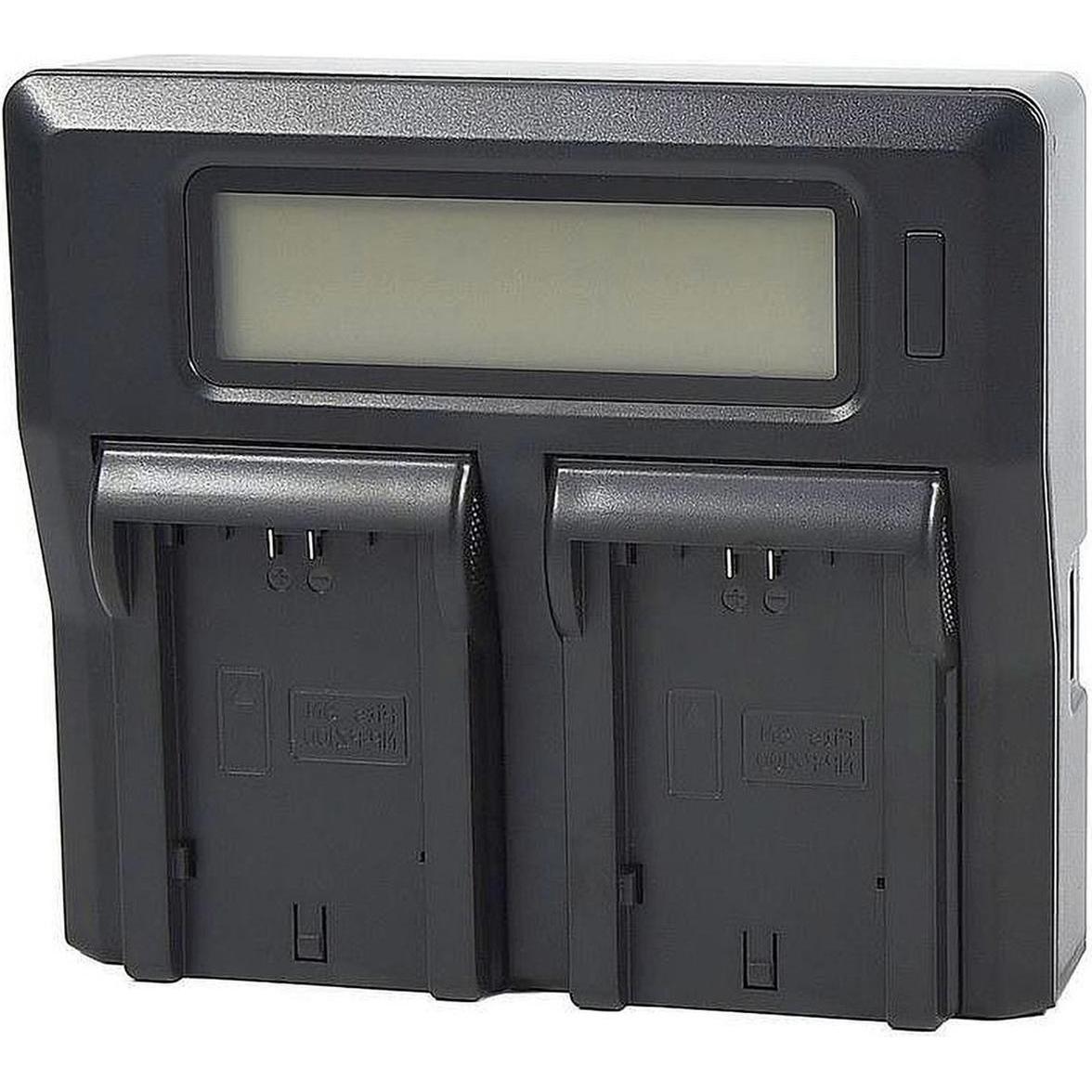 AGI Caricabatterie doppio compatibile con Sony NP-FZ100 (Caricabatterie per fotocamere), Alimentatore fotocamera, Nero