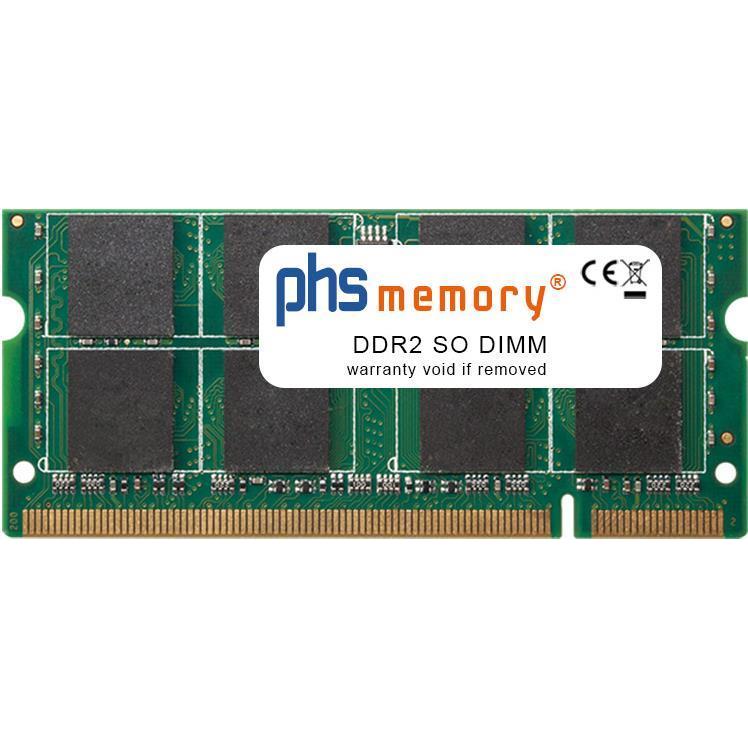 PHS-memory 2 GB di memoria RAM DDR2 SO DIMM 667 MHz PC2-5300S 200 Pin DIMM 1,8 Volt, Memoria RAM (modelli specifici)