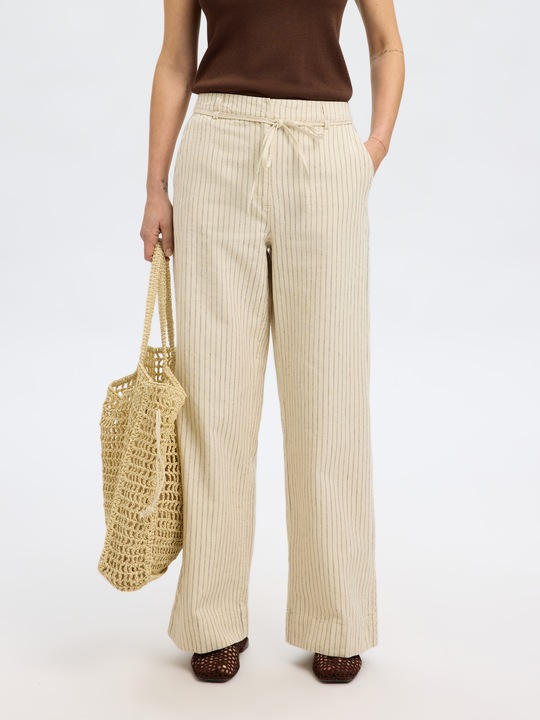 Produktbild Selected Femme Hanfmix Hose mit weitem Bein (36)