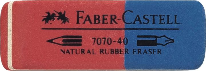 Image du produit Faber-Castell 187040 gomme Bleu, Rouge 1 pièce(s)