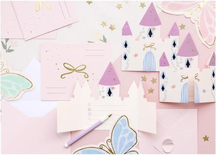 Actual product image Partydeco Geburtstagseinladungen Schloss, 6 Stk. (6 pcs.)