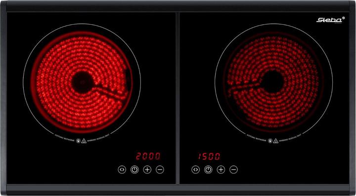 Produktbild Steba HK 250 Doppelkochplatte Ceran 3500W 18,5cm Touch Control ab 01/25