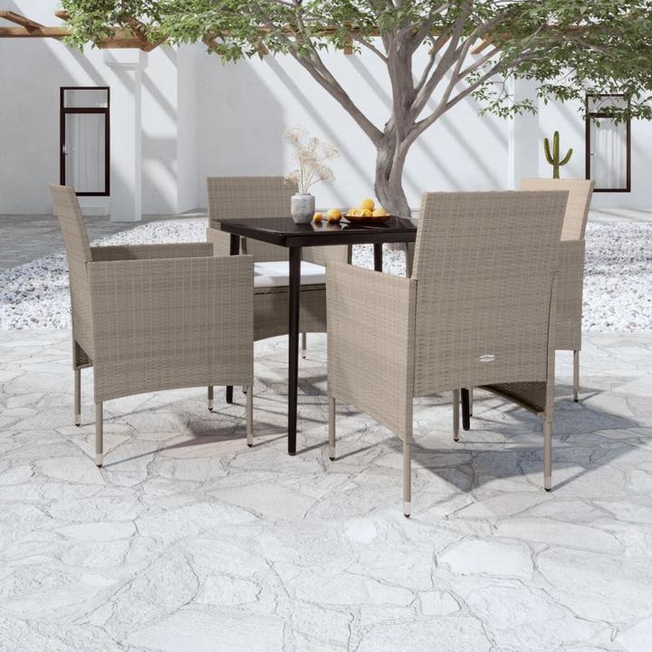 Produktbild vidaXL Garten Essgruppe (80 x 80 x 74 cm)