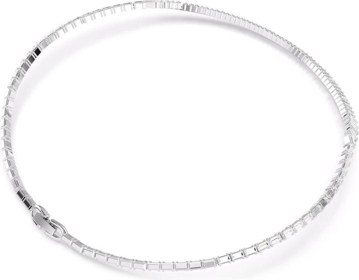 Immagine prodotto Swarovski Matrix Halskette Baguette Schliff Weiss Rhodiniert (Metallo Swarovski)