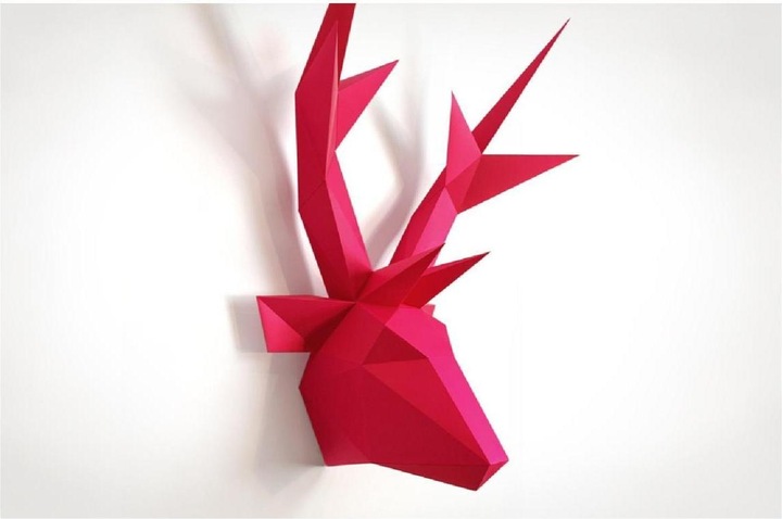 Image du produit Liebesreh JAGDTROPHÄE ROSA - Kit de bricolage - Trophée de chasse, rose