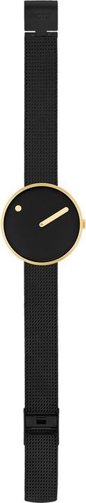 Actual product image Picto 34087-1014 Black Unisex 34mm 5ATM (Analogue wristwatch)