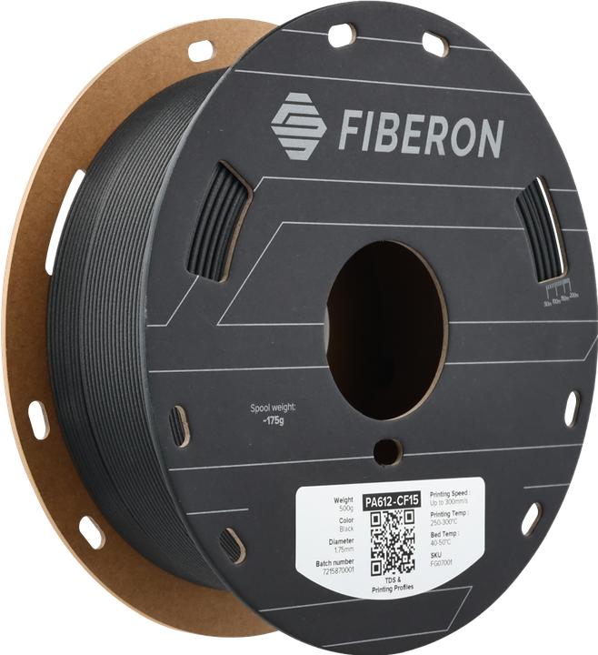 Polymaker Fiberon™ PA612-CF15 (PA-CF, 1.75 mm, 500 g, Nero)