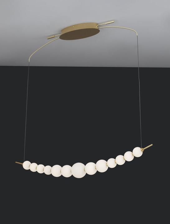 Produktbild Nova Luce PERLA LED Pendelleuchte Gold 28W Warmweiss 109x13,5x120cm dimmbar 9695205