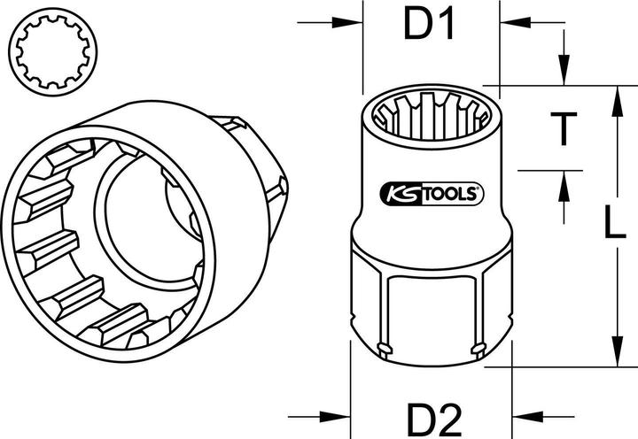 Produktbild KS Tools 916.4062 (12 mm)