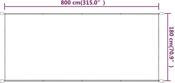 Produktbild vidaXL Senkrechtmarkise (1.80 m)