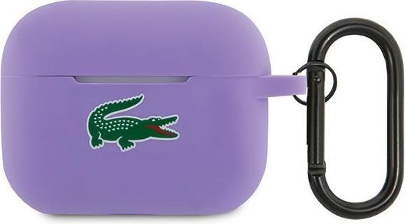 Lacoste LCAP2SLOU AirPods Pro 2 fioletowy/parme Silicone Croc Logo (Kopfhörer Hülle)