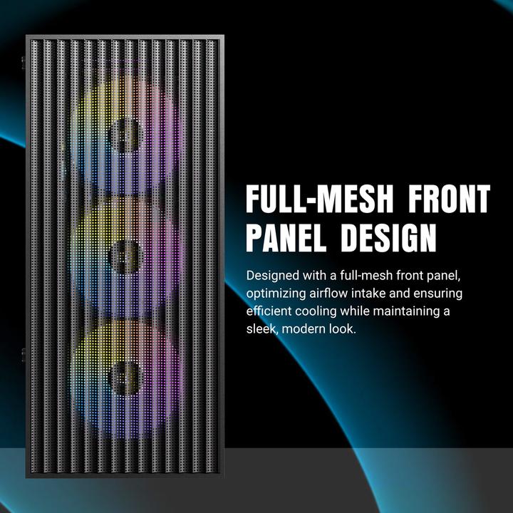 Immagine prodotto Antec Boitier Moyen Tour Atx Ax27 Elite RGB Avec Panneau Vitré (Noir) (ATX, ITX, mATX)