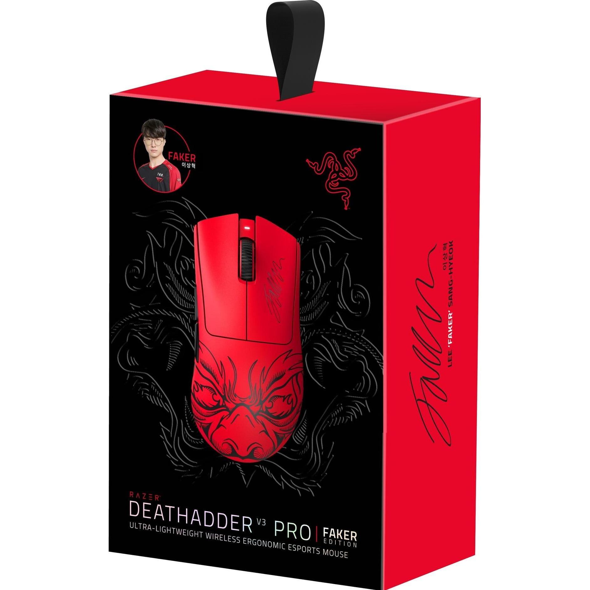 マウス・トラックボール Razer Deathadder V3 pro faker edition Razer DeathAdder V3 Pro Faker Edition - T1 Shop