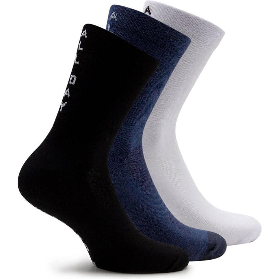 Platzangst, Socken, Allday Socken 3er Set, Schwarz, Blau, Weiss, (3er Pack, 36 - 38, 39 - 41, 42 - 45, 46 - 48)
