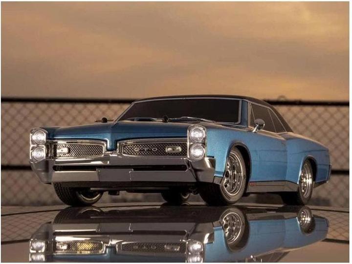Immagine prodotto Kyosho Auto di produzione Fazer MK2 1967 Pontiac GTO Tyrol Blue 1:10, ARTR (RTR pronto all'uso)